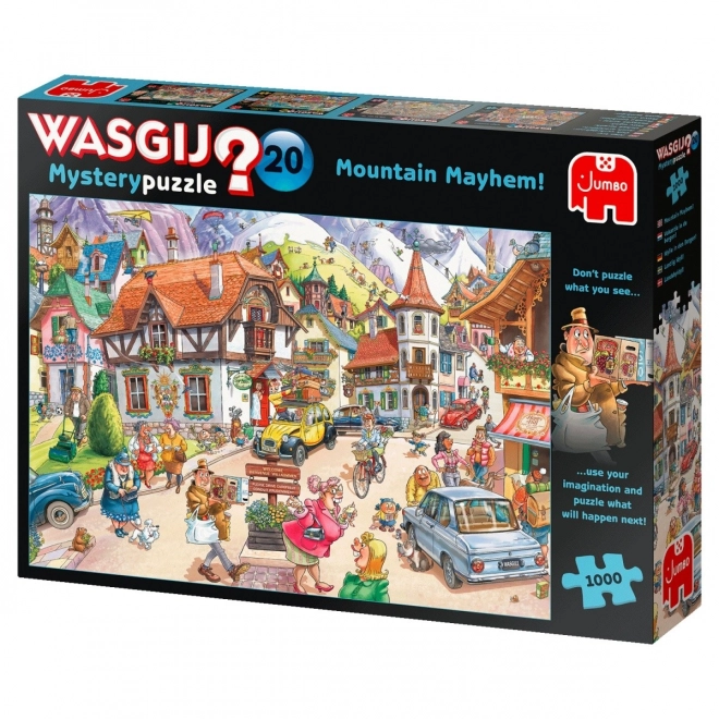 Puzzle JUMBO Wasgij Mystery 20: Follia in Montagna 1000 Pezzi