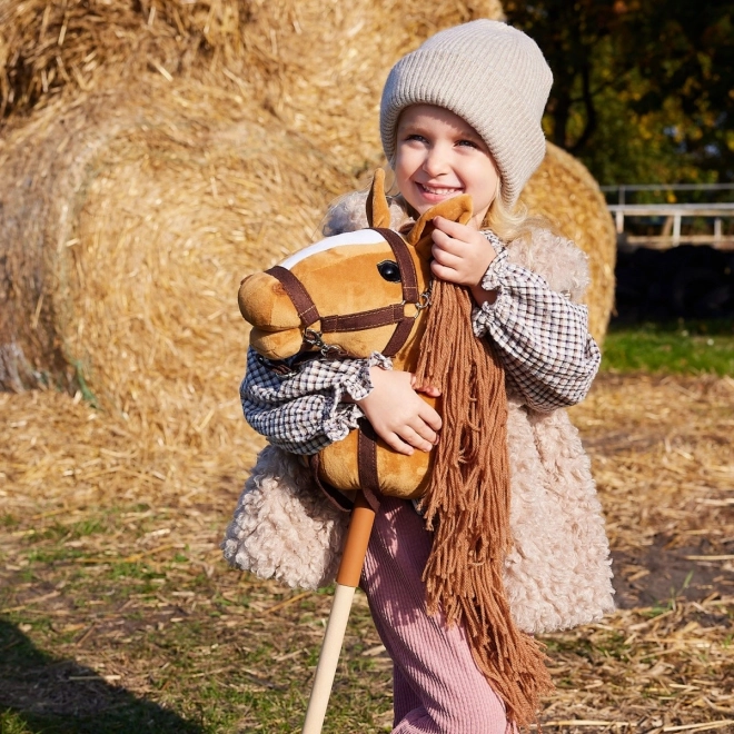 Cavallo di legno su bastone Hobby Horse HOPPIHORSE Marrone Castagno