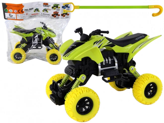 Quad verde con ruote in gomma per bambini