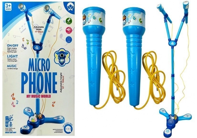 Set karaoke microfono per bambini con supporto