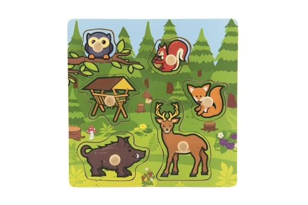 Puzzle in legno I miei primi animali della foresta