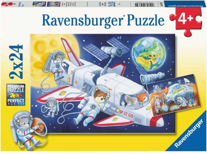 Puzzle Ravensburger viaggio nello spazio 2x24 pezzi