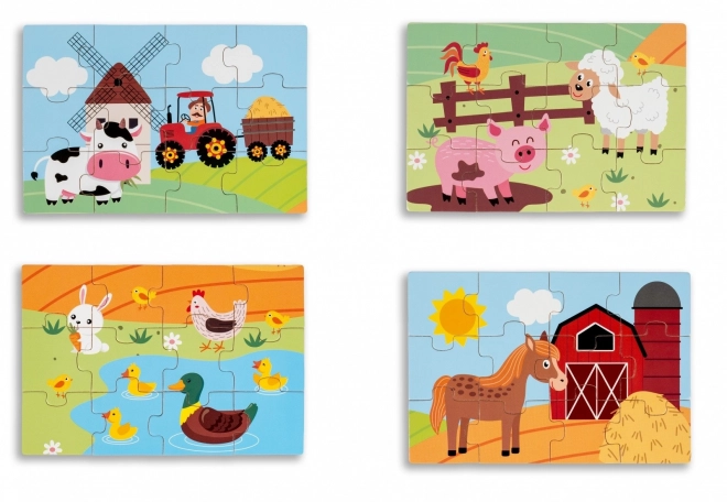 Puzzle in legno - vita in campagna