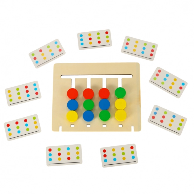 Gioco educativo in legno Colori e Frutta Montessori