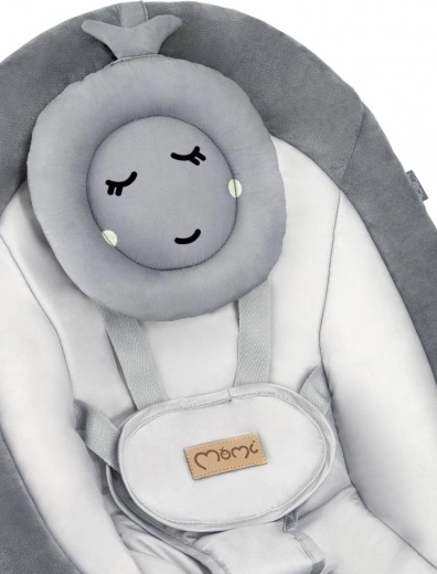 Seduta confortevole con cuscinetto e cinture di sicurezza