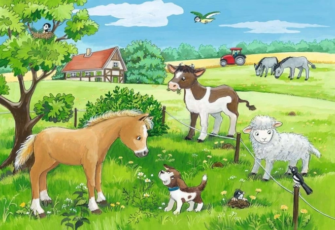 Puzzle cuccioli 2x12 pezzi