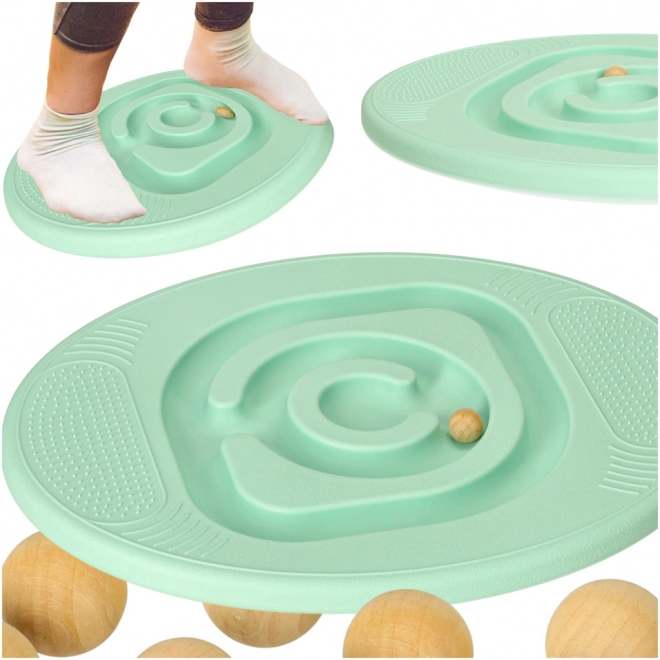 Rivale per l'equilibrio con labirinto per bambini verde menta