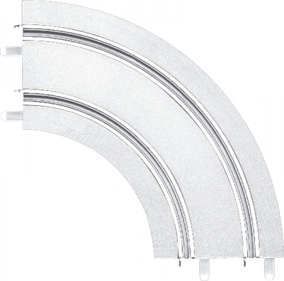 curva 1/90° neve/ghiaccio per piste Carrera GO!!!, GO!!! Plus e Digital 143 (2 pz)