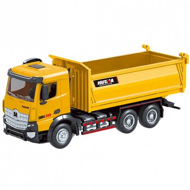 Camion ribaltabile di metallo giallo Huina 1:50