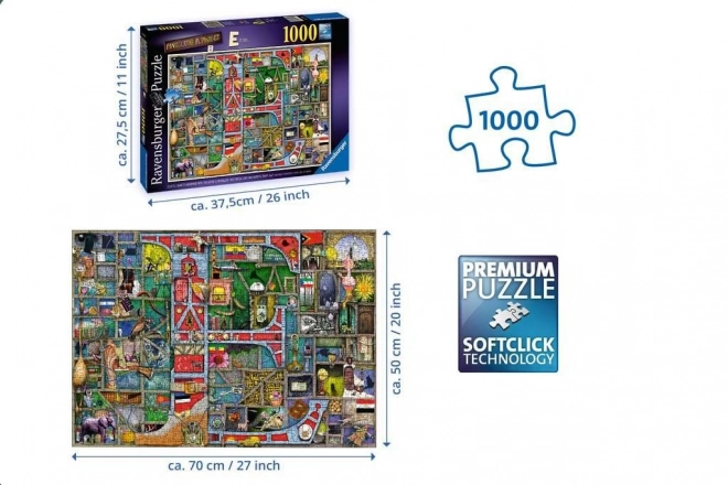 Puzzle Ravensburger Alfabeto Straordinario E & F 1000 Pezzi