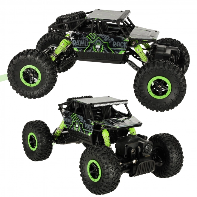 Auto telecomandato RC Rock Crawler blu – verde