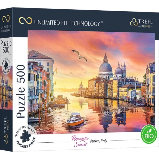 Puzzle TREFL Tramonto Romantico: Venezia, Italia 500 Pezzi