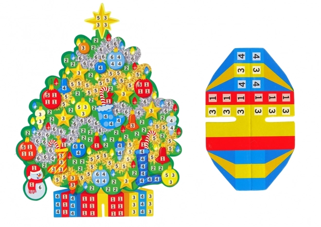 Set fai-da-te mosaico colorato natalizio adesivo albero di Natale