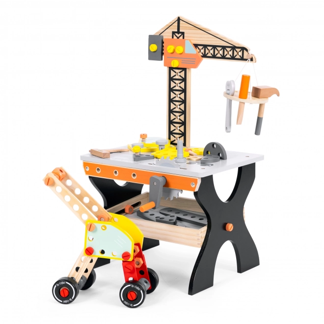 Banco da lavoro in legno per bambini Ecotoys