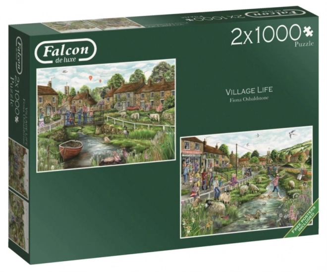 Puzzle Falcon - Vita di campagna 2x1000 pezzi