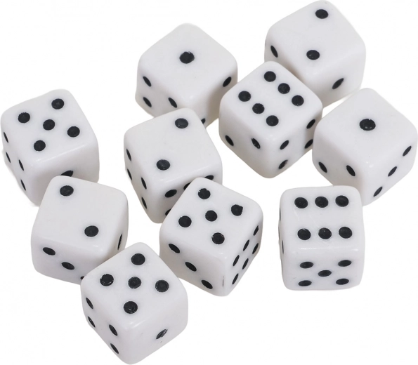 Dieci dadi a sei facce resistenti