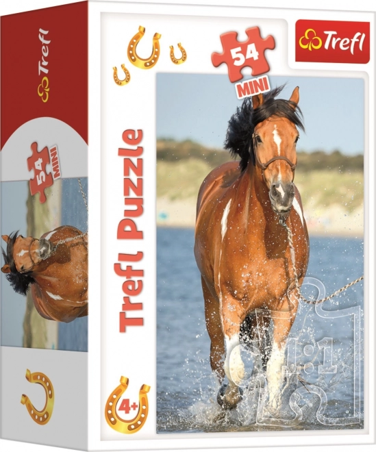 Puzzle Trefl Mondo dei Cavalli: Relax al Fiume 54 Pezzi