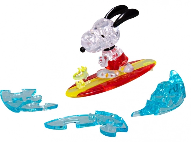 Puzzle 3D Cristallo Surfista Snoopy