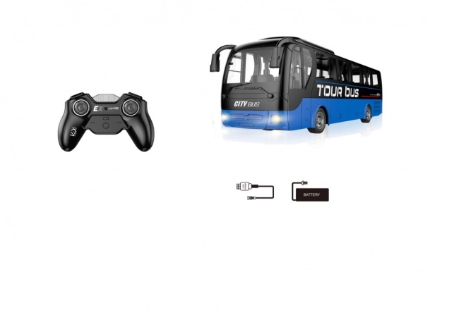 Autobus RC blu a controllo remoto