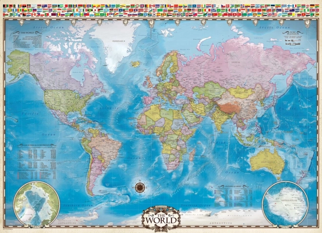 Puzzle Mappa del Mondo 1000 Pezzi Eurographics