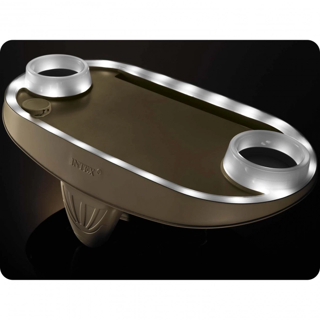 Portabicchieri con illuminazione LED e spazio per tablet, telefono SPA INTEX 28520