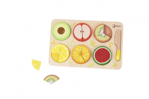 frutti in legno da tagliare montessori 23 pezzi CLASSIC WORLD