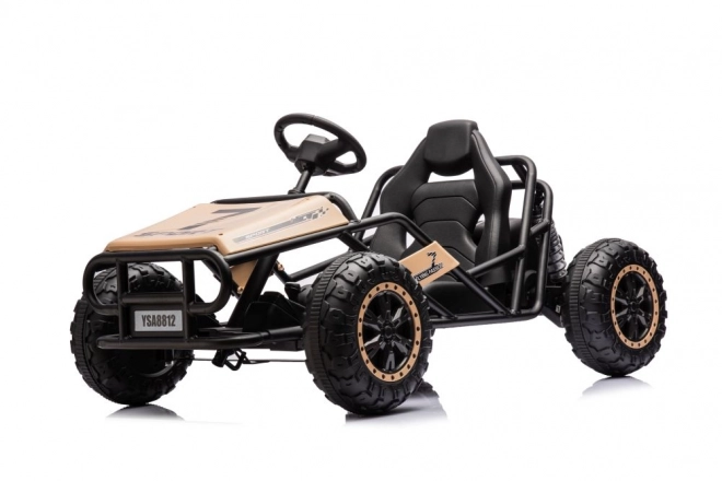 Auto elettrico per bambini buggy Khaki 24V