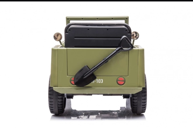 Auto a batteria verde oliva 4x4