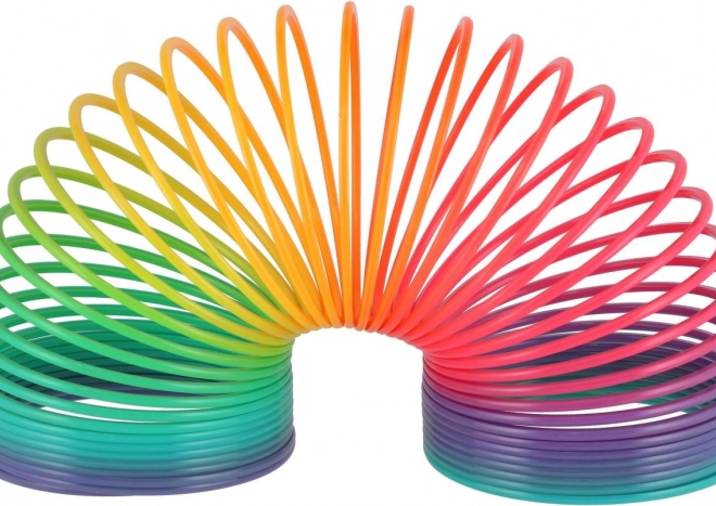 Spirale giocattolo di plastica arcobaleno