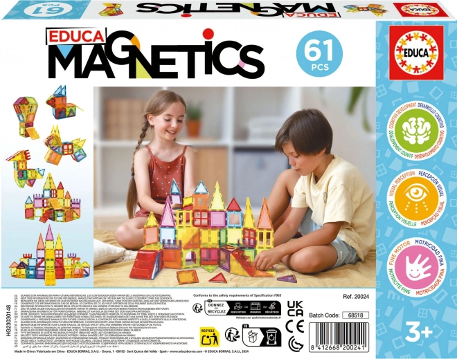 Costruzioni Magnetiche EDUCA - 61 Pezzi