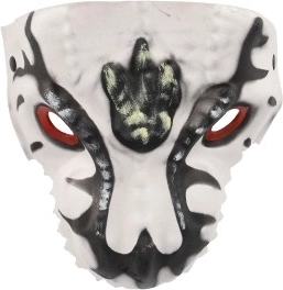 Maschera in schiuma di dinosauro 20x19 cm di diversi tipi per carnevale