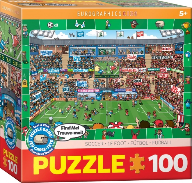 Eurographics puzzle cerca e trova calcio 100 pezzi