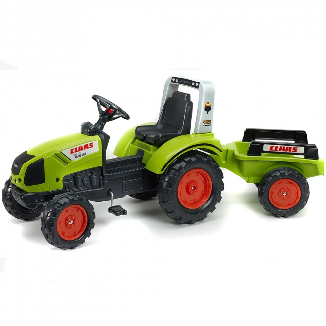 Trattore a pedali FALK Claas Arion 430 con rimorchio