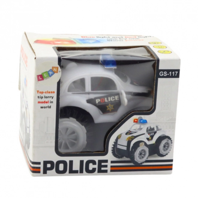 Macchina della polizia con luci e suoni