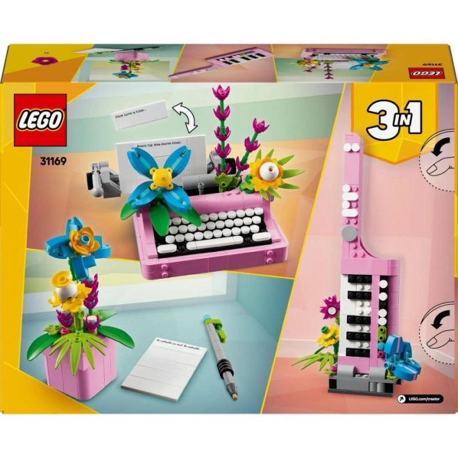 Macchina da scrivere con fiori LEGO Creator