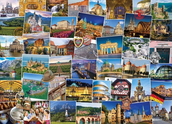 Puzzle Mondo Viaggiatore - Germania 1000 pezzi