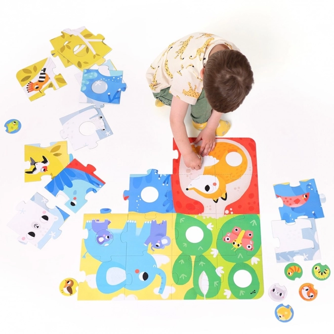 Grandi Puzzle con Buco - Animali