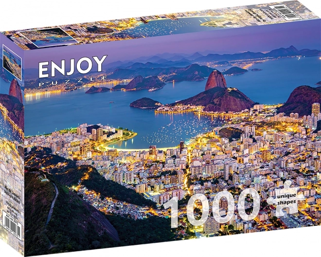 Puzzle Notturno di Rio de Janeiro 1000 Pezzi