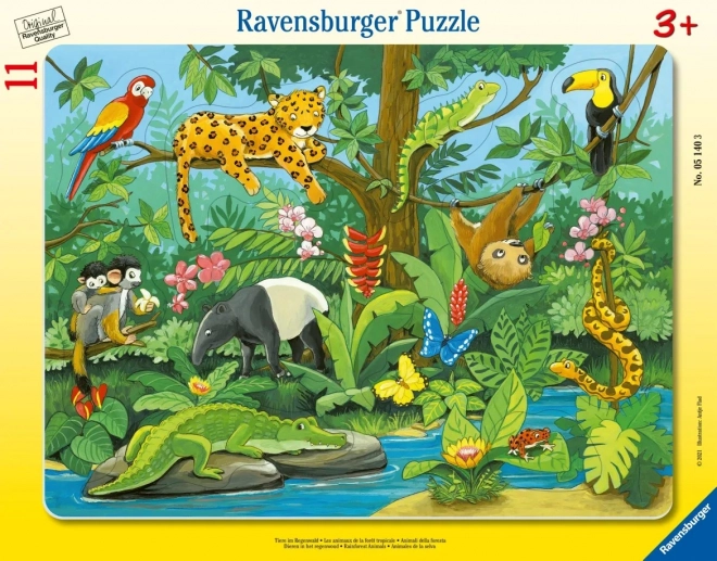 Puzzle Ravensburger Animali della Foresta Pluviale