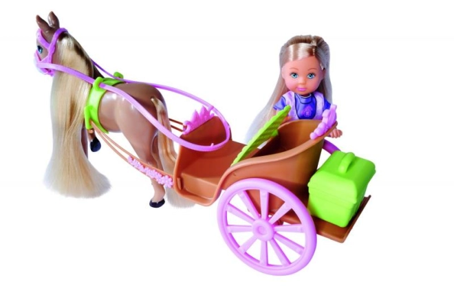 Carrozza romantica trainata da cavallo