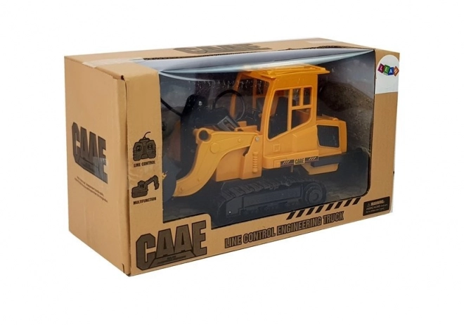 Escavatore bulldozer telecomandato con cingoli 1:36