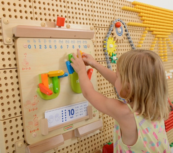 Tabellone Sensoriale Flex Montessori per Imparare a Contare Masterkidz