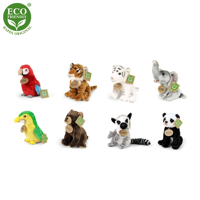 animali esotici in peluche ecologico 15 cm