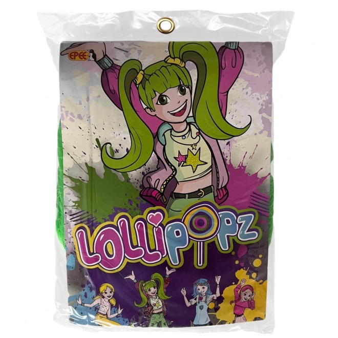 Parrucca verde Lollipopz – Verde con codini