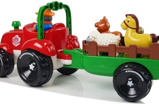 Rimorchio e quattro teneri animaletti