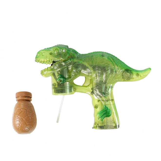 Pistola bolle di sapone dinosauro con serbatoio