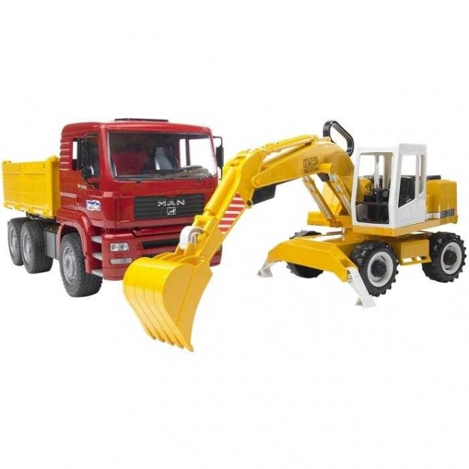 Camion MAN e Escavatore Bruder