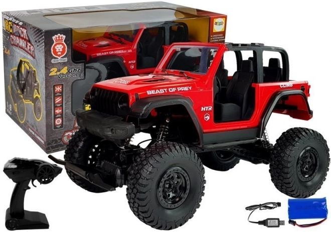 Jeep fuoristrada telecomandato rosso