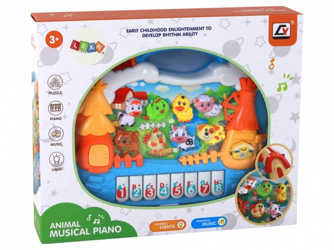 Pianoforte educativo Animali della Fattoria Imparare Inglese