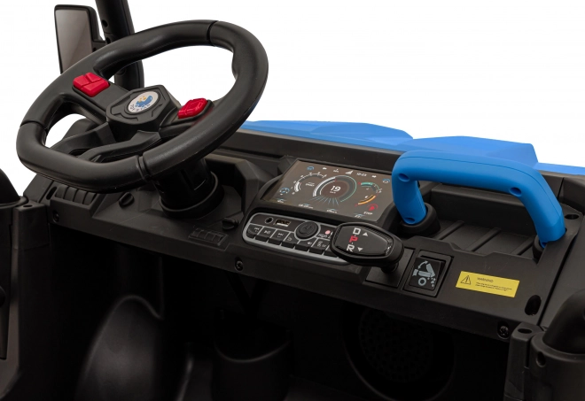 Macchinina per bambini Pick-Up Speed 900 Blue + trazione 4x4 + pala mobile + portabagagli + telecomando + pala + LED audio